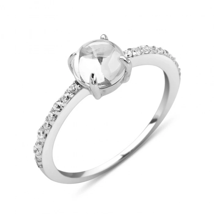 Gümüş Kuvars Taşlı Yüzük