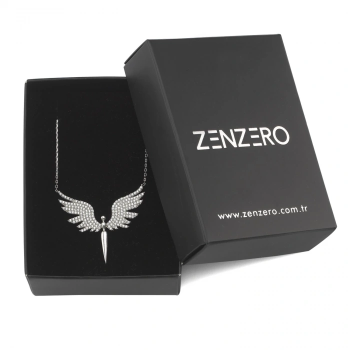 Gümüş Melek Kolye