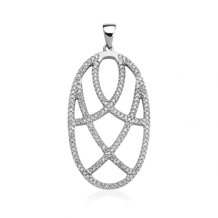 Gümüş Mona Taşlı Kolye