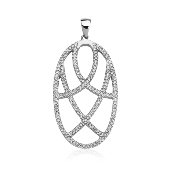 Gümüş Mona Taşlı Kolye