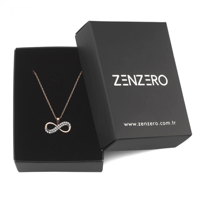 Gümüş Otantik Sonsuz Aşk Kolye