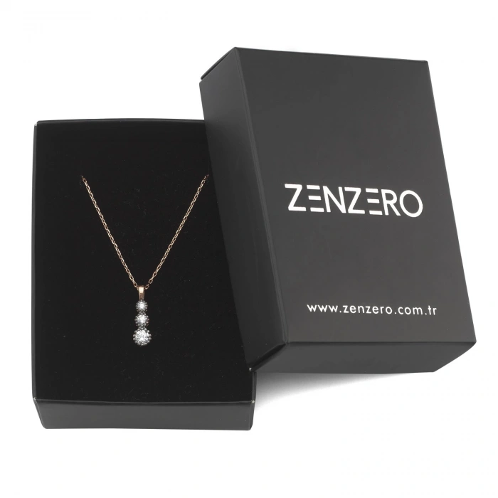 Gümüş Otantik Tria Kolye