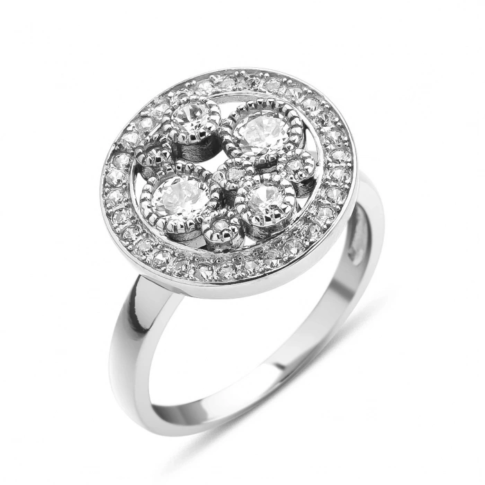 Gümüş Pırlanta Montürlü Yüzük