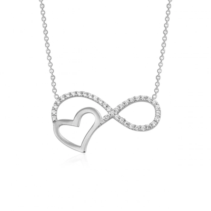 Gümüş Sonsuz Aşk Kolyesi