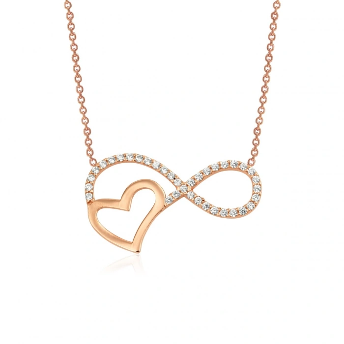 Gümüş Sonsuz Aşk Kolyesi