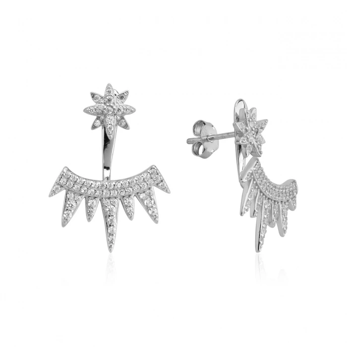 Gümüş Stella Küpe