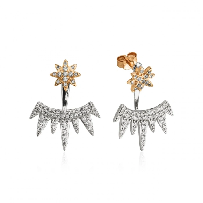 Gümüş Stella Küpe