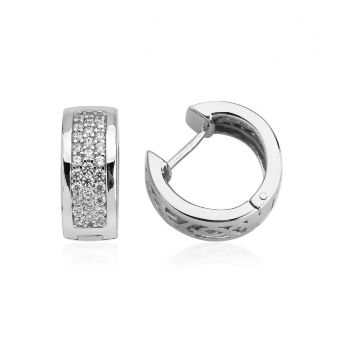 Gümüş Taşlı Küpe