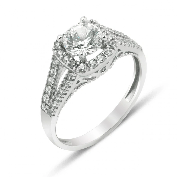 Gümüş Tek Taş Yüzük