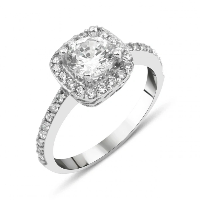 Gümüş Tek Taş Yüzük