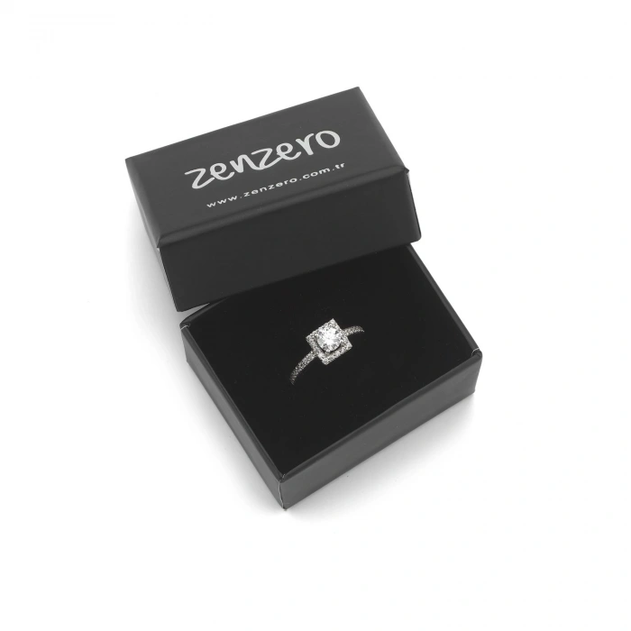 Gümüş Tek Taş Yüzük