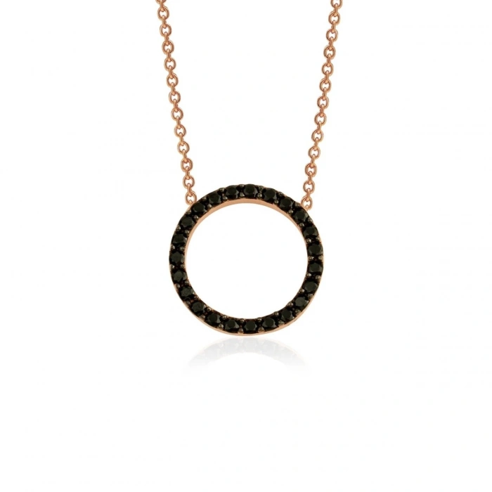 Gümüş Tekli Sıralı Vitae Kolye Rose