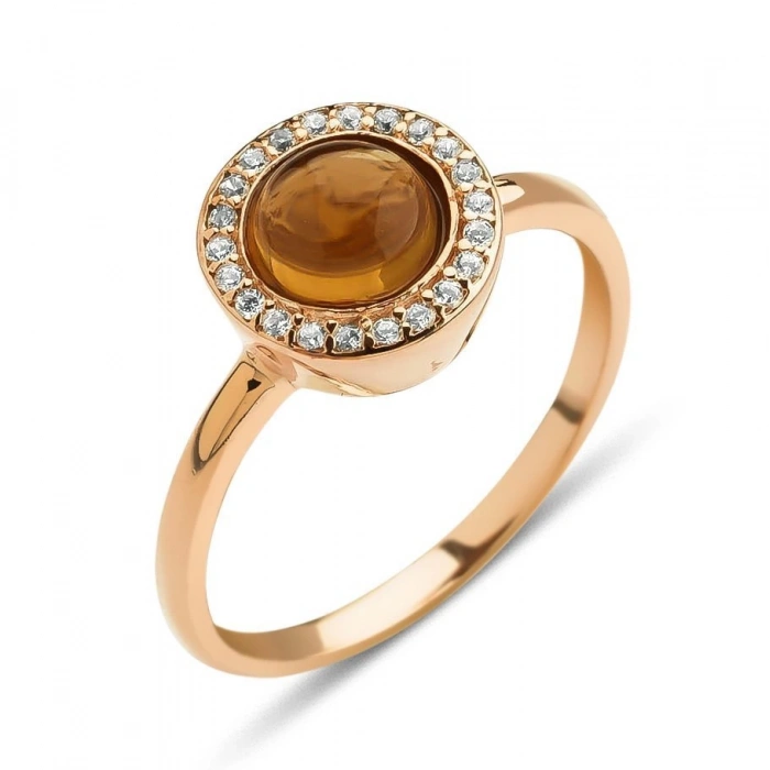 Gümüş Topaz Taşlı Yüzük