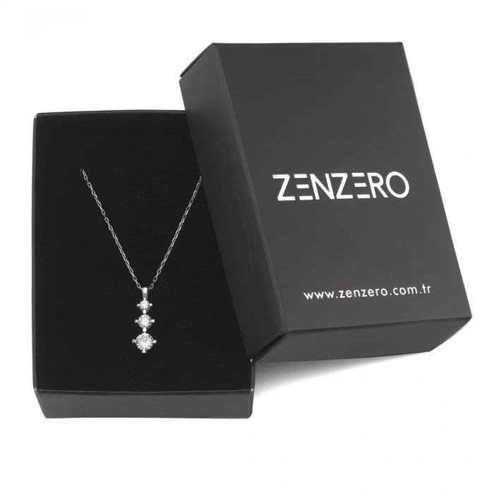 Gümüş Tria Sevgi Kolye