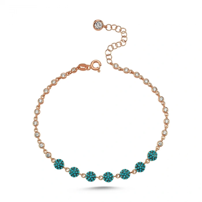 Gümüş Turkuaz Bileklik