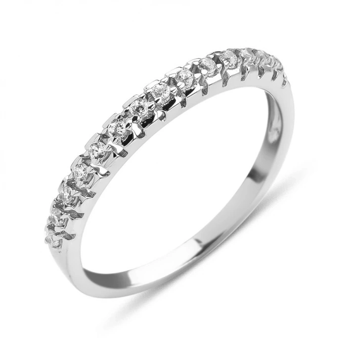 Gümüş Zirkon Sıralı Taşlı Yüzük