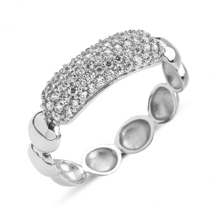 Gümüş Zirkon Taşlı Yüzük