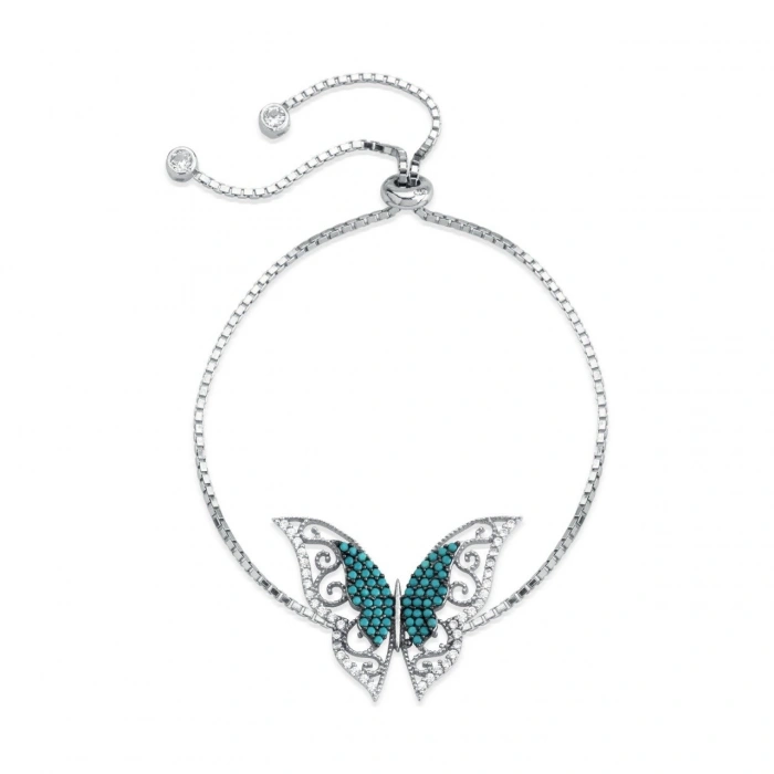 Kelebek Bileklik Gümüş