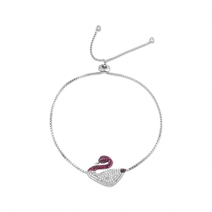 Kuğu Bileklik Gümüş