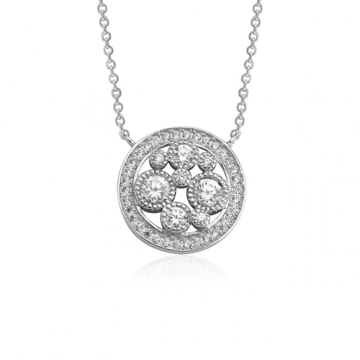 Pırlanta Montürlü Set Gümüş