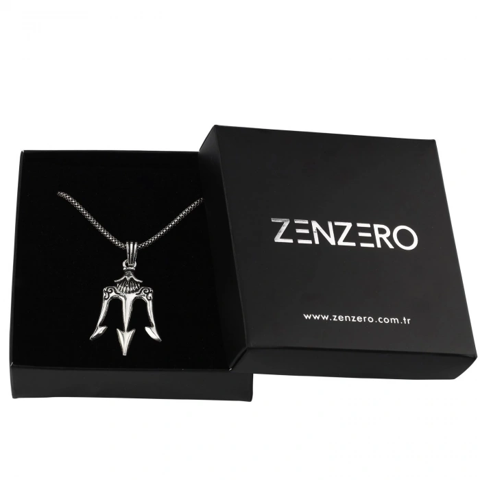 Poseidon Erkek Gümüş Kolye Ucu