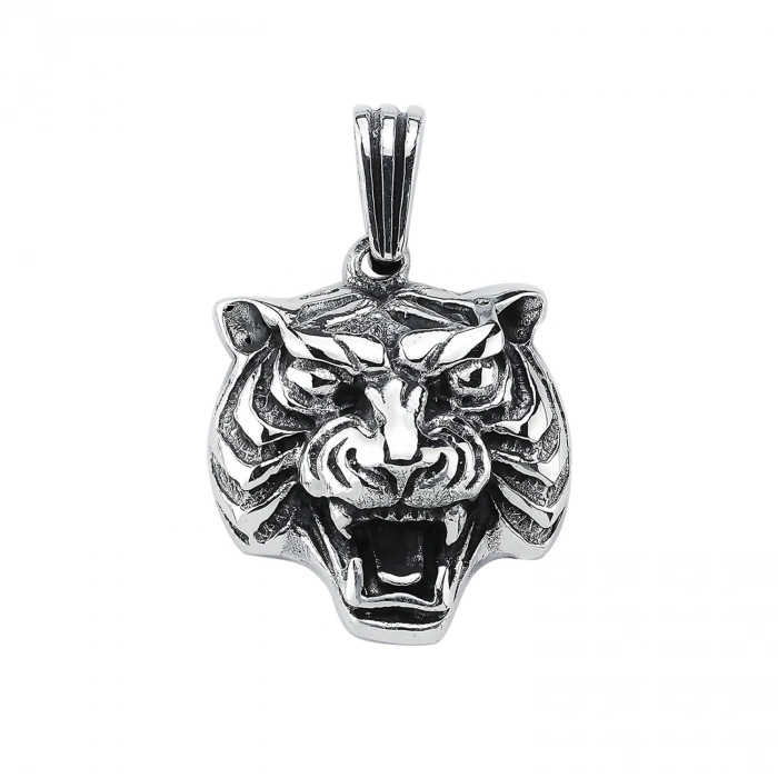 Tiger Erkek Gümüş Kolye Ucu