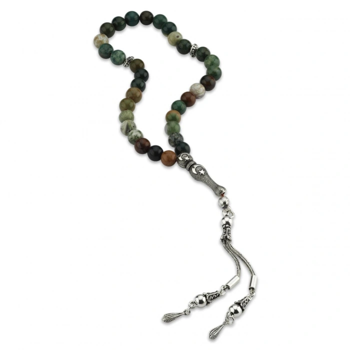 Yeşil Akik Taşlı Tesbih