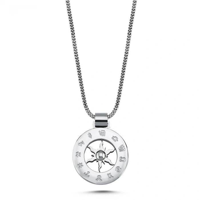 Zodiac Çelik Kolye