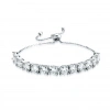 Gümüş Büyük Taşlı Su Yolu Bileklik