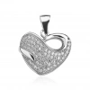 Gümüş Kalp Desenli Kolye