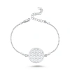 Gümüş Yaşam Çiçeği Bileklik