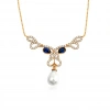 Pırlanta Montürlü Rose İnci Gerdanlık