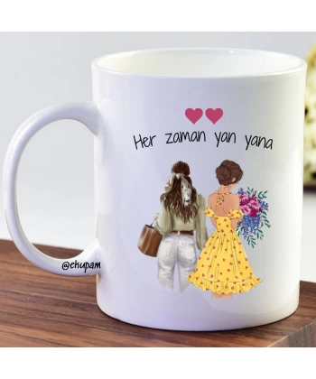 Arkadaşa Hediye Kupa Bardak (2 Kız)
