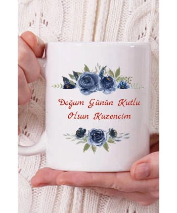 Doğum Günü Temalı Kuzene Hediye Kupa Bardak