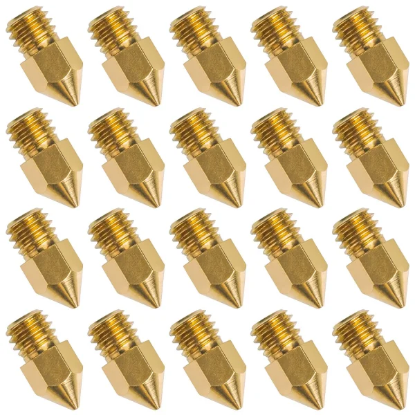 20 Adet MK8 Nozzle-Ender 3 Bluer Ender 5 3d Yazıcı Uyumlu