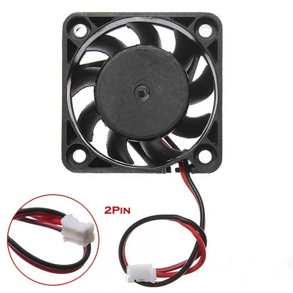 12V 4cm 2 Pin 40X40X10 Fan - 15cm Kablo