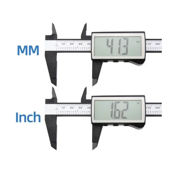 150mm Dijital Kumpas - 3 Düğmeli Geniş Ekran Kalınlık Ölçer