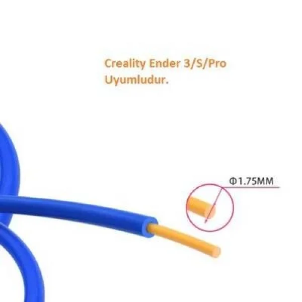 3D Yazıcı Teflon Boru 1 Metre - Mavi