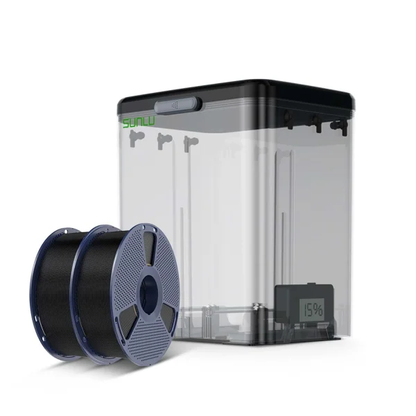 SUNLU FilaDryer SP2 Filament Saklama Kutusu | 2x PLA+ 2.0 Siyah Hediyeli