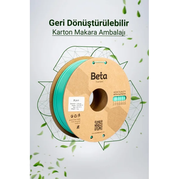 Beta PLA+ Filament Su Yeşili