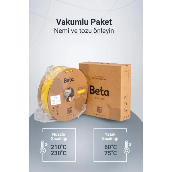 Beta PLA High-Speed Filament Sarı