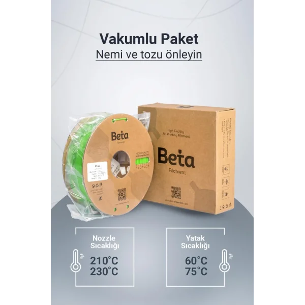 Beta PLA High-Speed Filament Neon Yeşil