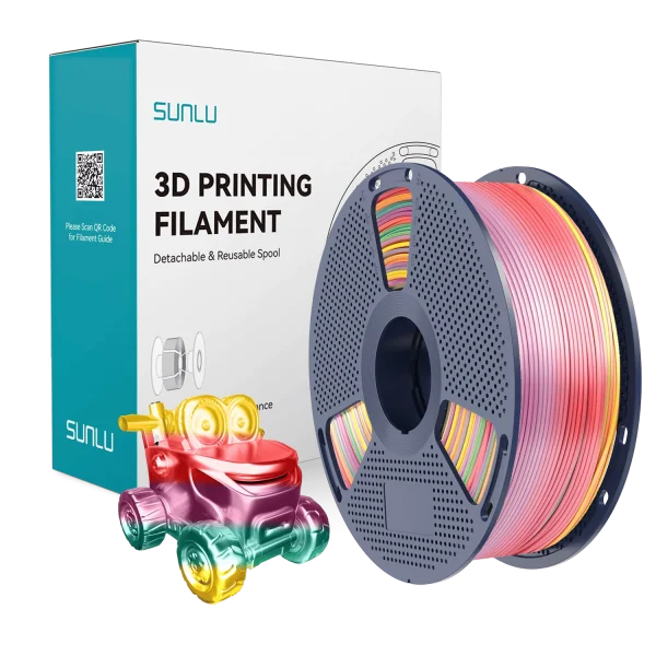 Sunlu Silk Rainbow PLA Filament
