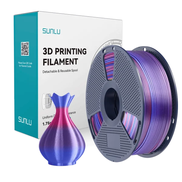 Sunlu Silk Rainbow PLA Filament