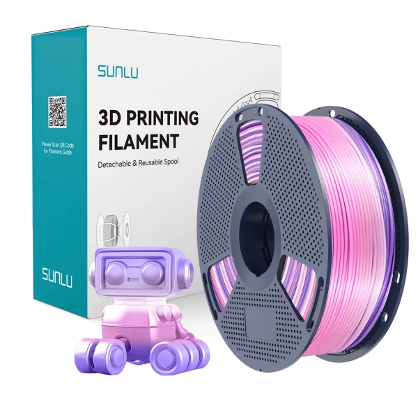 Sunlu Silk Rainbow PLA Filament