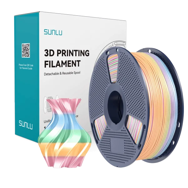 Sunlu Silk Rainbow PLA Filament