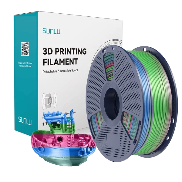 Sunlu Silk Rainbow PLA Filament
