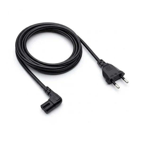 90 Derece L Uç Fiş 2 Pin Power Güç Kablosu - 1.5m