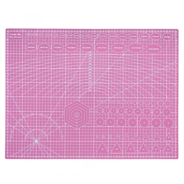 A2 Kesme Matı - Kesme Tablası - Kesim Altlığı - 60*45cm - Pembe