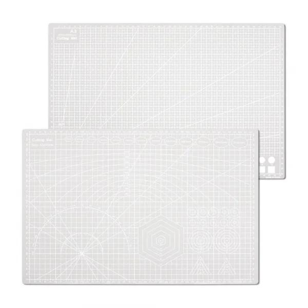 A3 Ebat Kesme Matı Patchwork - Cutting Mat - Kesim Altlığı - Kesim Tablası - 42x30cm - Gri